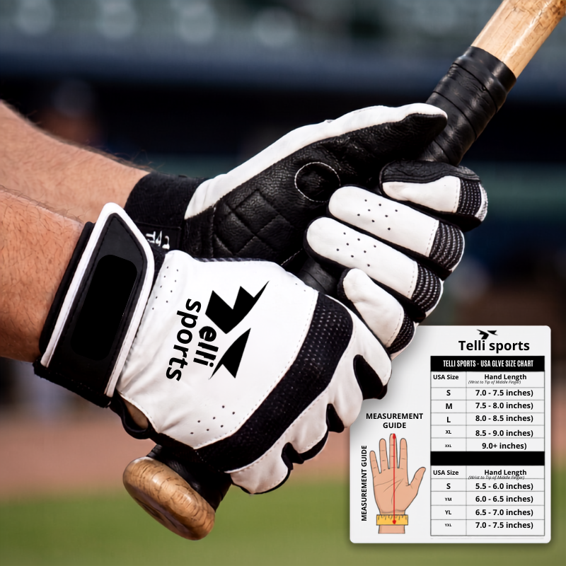 Cabretta Leather Baseball Batting Gloves | Professional Grip