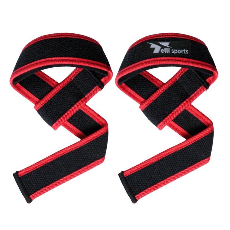 Weight Lifting Straps | Neoprene Padded | Wrist Supporter And Grip Enhancer | Telli Sports
